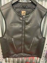 Photo 1 of EVS SPORT COMPTON STREET VEST / BLACK / LEATHER / LARGE / NEW /MOTORCYCLE/ MEN
