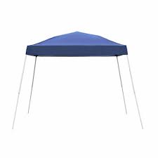 Photo 1 of 8 ft. x 8 ft. Blue Folding Canopy
