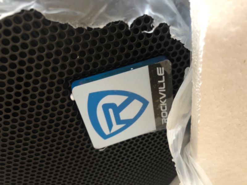 Photo 1 of Rockville RPG15BT V2 15" Powered 1000W DJ PA Speaker w/Bluetooth + Remote + Wireless Link to Additional Speaker, Black 15” Speaker