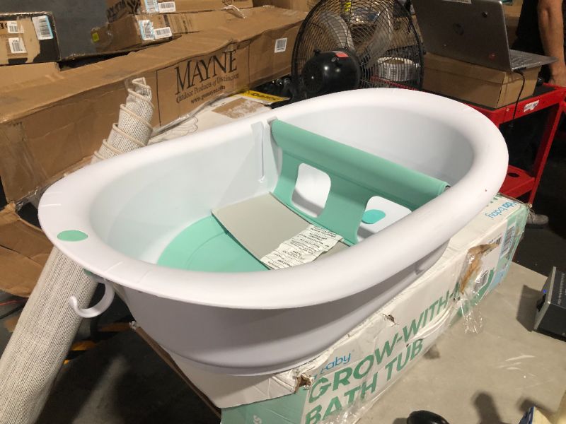 Photo 3 of 4-in-1 Grow-with-Me Bath Tub by Frida Baby Transforms Infant Bathtub to Toddler Bath Seat with Backrest for Assisted Sitting in Tub