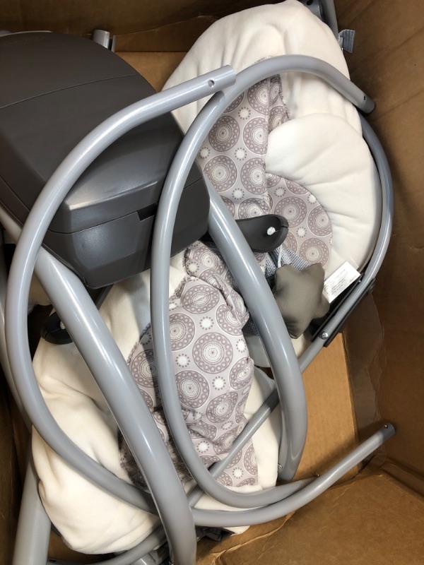 Photo 2 of ***NONFUNCTIONAL - CANNOT BE ASSEMBLED - MISSING PARTS - STAINED - FOR PARTS ONLY***
Graco Simple Sway Swing
