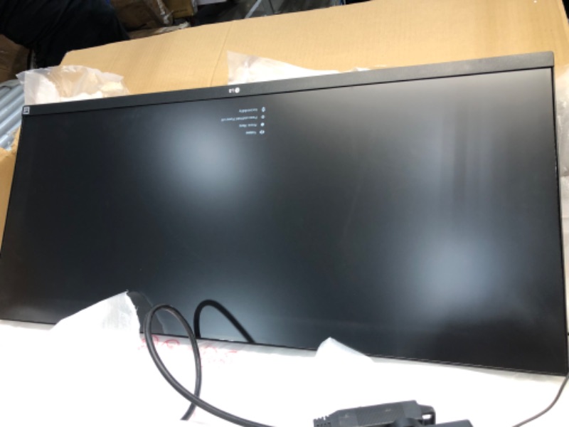 Photo 3 of LG 34WP65G-B UltraWide Monitor 34" 21:9 FHD (2560 x 1080) IPS Display, VESA DisplayHDR 400, AMD FreeSync, Height and tilt Adjustable Stand - Black