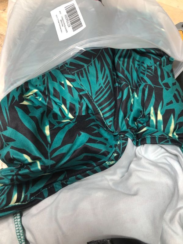 Photo 1 of large green floral dress
