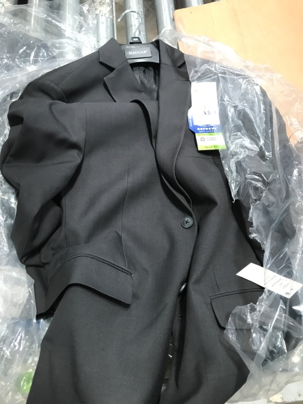 Photo 2 of  2 Haggar Men's Smart Wash with Repreve Slim Fit Suit Separates-Pants & Jackets 38 Short Charcoal Grey - Jacket