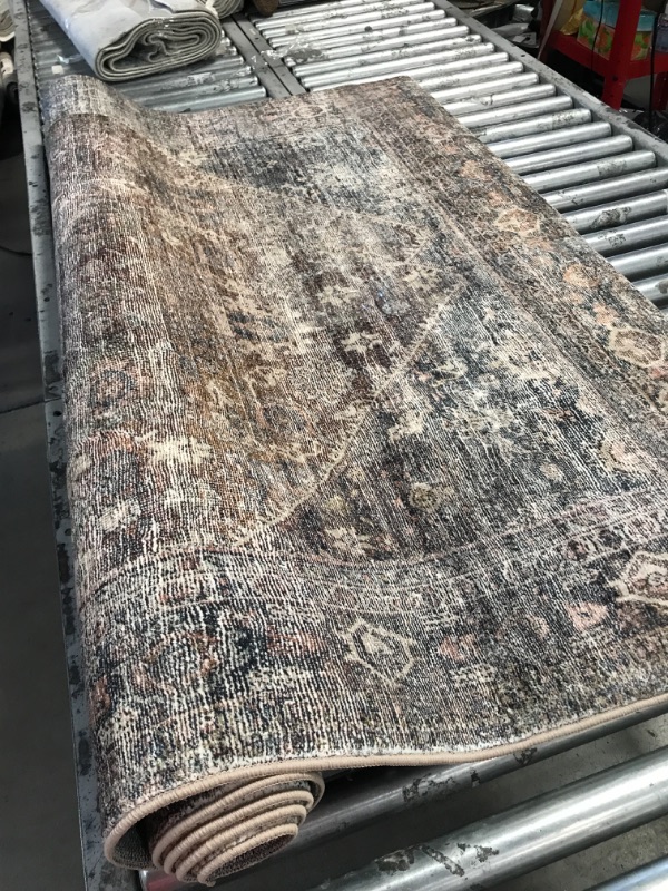 Photo 2 of Amber Lewis x Loloi Morgan Collection MOG-05 Spice / Lagoon, Traditional 5'-0" x 7'-0" Area Rug feat. CloudPile™ Spice / Lagoon 5'-0" x 7'-0"