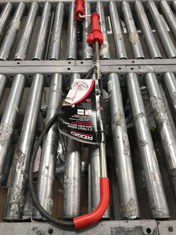 Photo 2 of RIDGID 59787 Model K-3 Toilet Auger with Unclogging 3-Foot Snake and Bulb Head