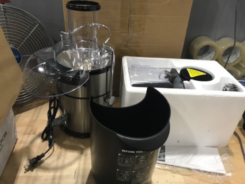 Photo 2 of 1300W KOIOS Centrifugal Juicer Machines, Juice Extractor with Extra Large 3inch Feed Chute, Full Copper Motor, 304 Titanium-Plated Steel Filter, High Juice Yield for Fruits and Vegetables, 3 Speeds Mode, Easy to Clean, 100% BPA-Free, Included Brush
