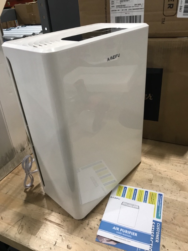 Photo 2 of AMEIFU Air Purifiers for Home Large Room up to 1740ft² with Washable Fliter Cover, Hepa Air Purifiers, H13 True HEPA Air Filter for Wildfires, Pets Hair, Dander, Smoke, Pollen, 3 Fan Speeds, 5 Timer, Sleep Mode 15DB Air Cleaner