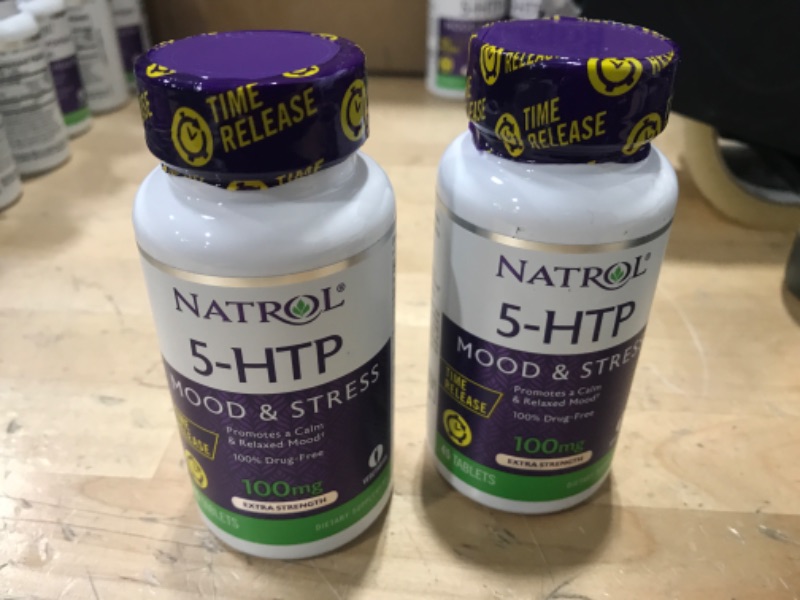 Photo 2 of 5-Htp 100Mg Time Release by Natrol - 45 Tab, 2 Pack