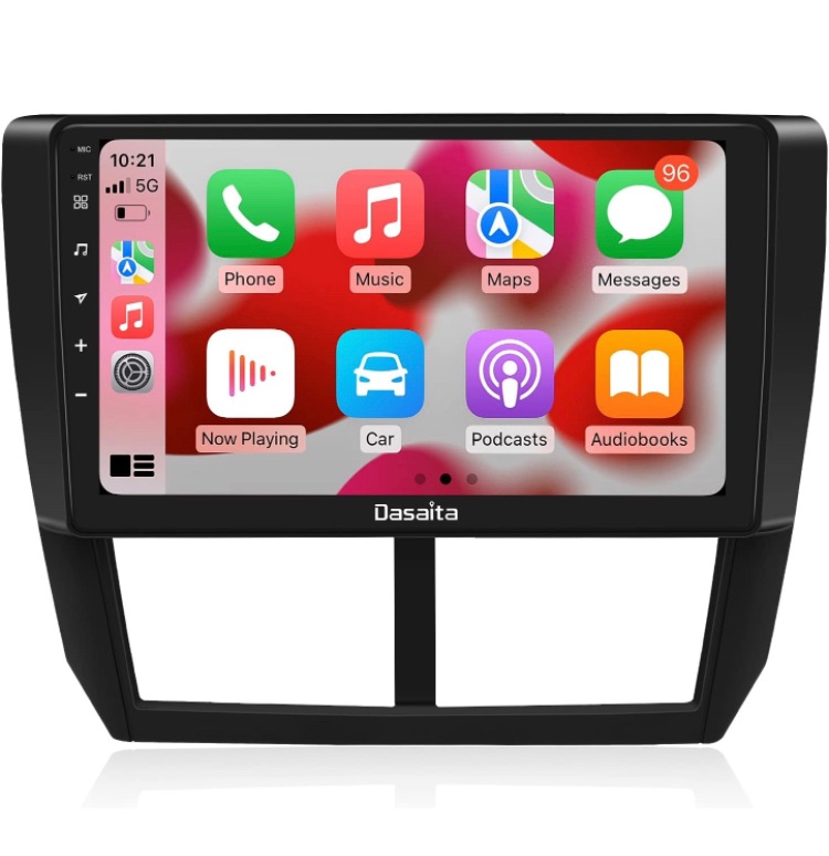 Photo 1 of Dasaita 9" Android 11 Car Stereo for Subaru Forester WRX 2008 2009 2010 2011 2012 Bluetooth GPS Navigation Head Unit Multimedia Music Video Player 4G 64G DSP Android Auto Wireless Carplay 1280x720 HD