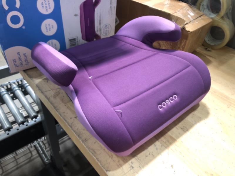 Photo 2 of Cosco Topside Booster Car Seat - Easy to Move, Lightweight Design (Grape), 1 Count (Pack of 1)