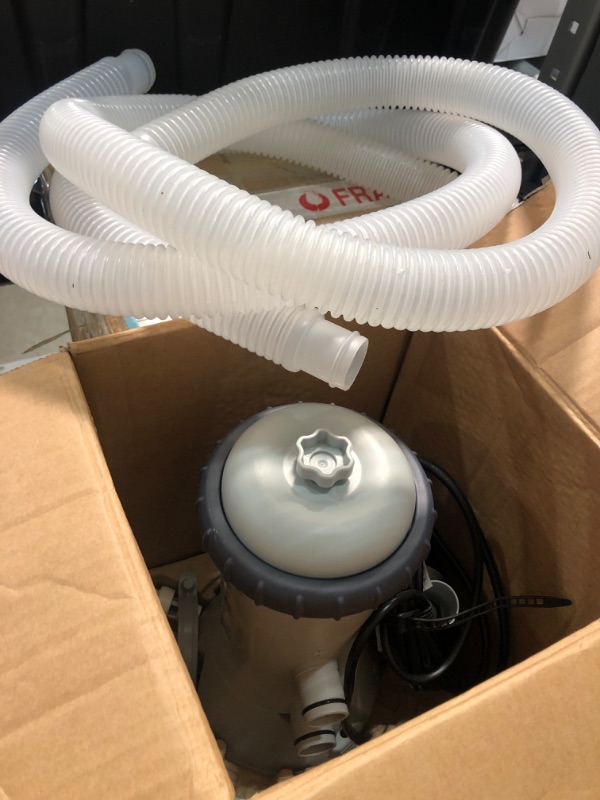 Photo 2 of ***FILTER MISSING - STRONG ODOR***
INTEX 28637EG C1000 Krystal Clear Cartridge Filter Pump for Above Ground Pools, 1000 GPH