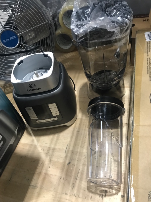 Photo 2 of ***NONFUNCTIONAL - DOES NOT TURN ON - FOR PARTS***
Calphalon Activesense Blender with Blend-N-Go Cup, Dark Stainless Steel