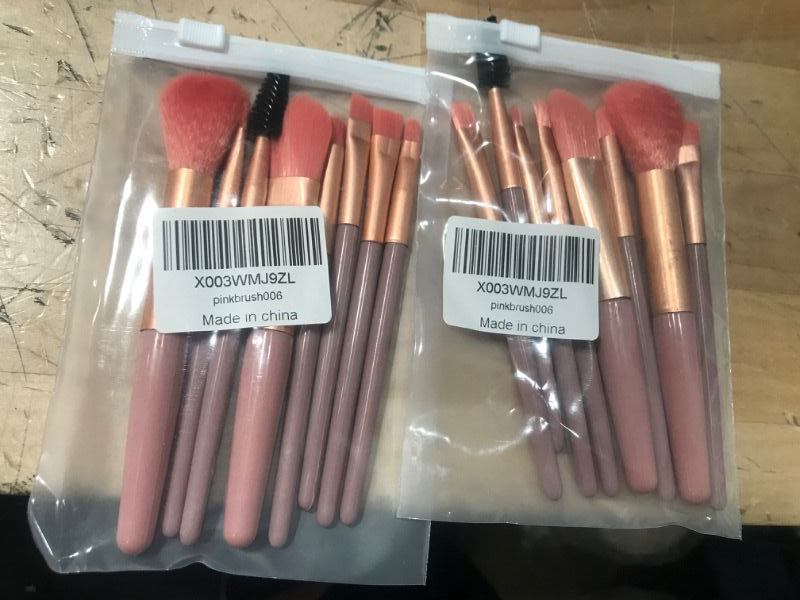 Photo 1 of * used *
8 pack make up brushes set,pink collor,#brushset006 - 2 pack 