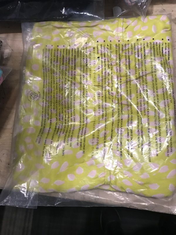 Photo 1 of Amazon Essentials Women's Fluid Twill Tiered Fit and Flare Dress Large Yellow/Pink, Petal Print - Large 