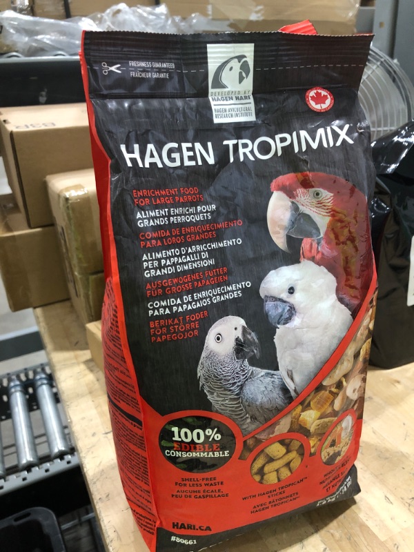 Photo 2 of Hari Tropimix Bird Food, Hagen Large Parrot Food with Seeds, Fruit, Nuts, Vegetables, Grains, and Legumes, Enrichment Food, 4 lb Bag 4 Pound (Pack of 1) Bird Food