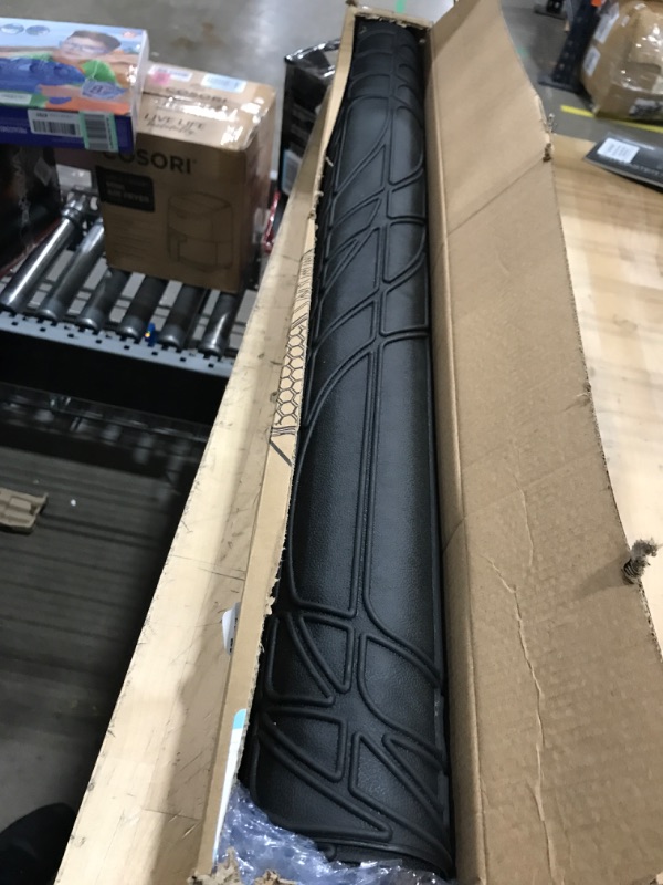 Photo 2 of FH Group F16403BLACK ClimaProof™ for all weather protection Universal Fit Black Cargo Mats fits most Cars, SUVs, and Trucks (Semi Custom Trimmable Vinyl, 55” x 32)