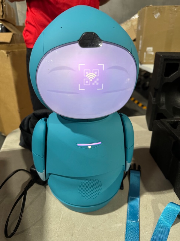 Photo 7 of Moxie Robot, Conversational Learning Robot for Kids 5-10, GPT-Powered AI Technology, Increases Kids Social Confidence, Articulating Arms & Emotion-Responsive Camera, Birthday Gift for Boys and Girls