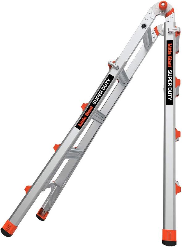 Photo 1 of * used * damaged * see all images *
Little Giant Ladders, Jumbo Step, 4-Step, 3 foot, Step Stool, Aluminum, Type 1AA, 375 lbs weight rating, (11904), Gray 4-Step Aluminum