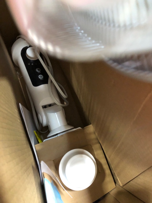 Photo 1 of ***DAMAGED - NONFUNCTIONAL - FOR PARTS - SEE PICTURES***
Rowenta Turbo Silence Table Fan 12 Inches VU2730, White
