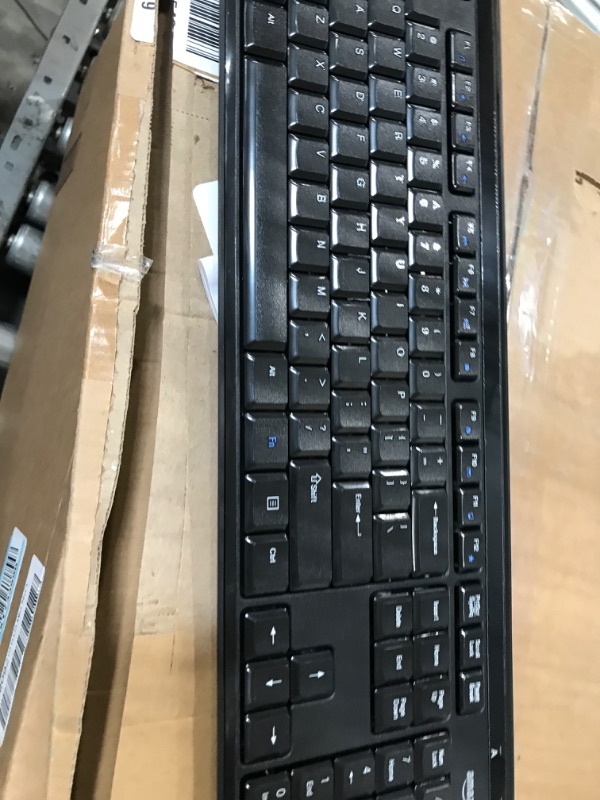 Photo 2 of Amazon Basics Wireless Computer Keyboard and Mouse Combo - Quiet and Compact - US Layout (QWERTY)