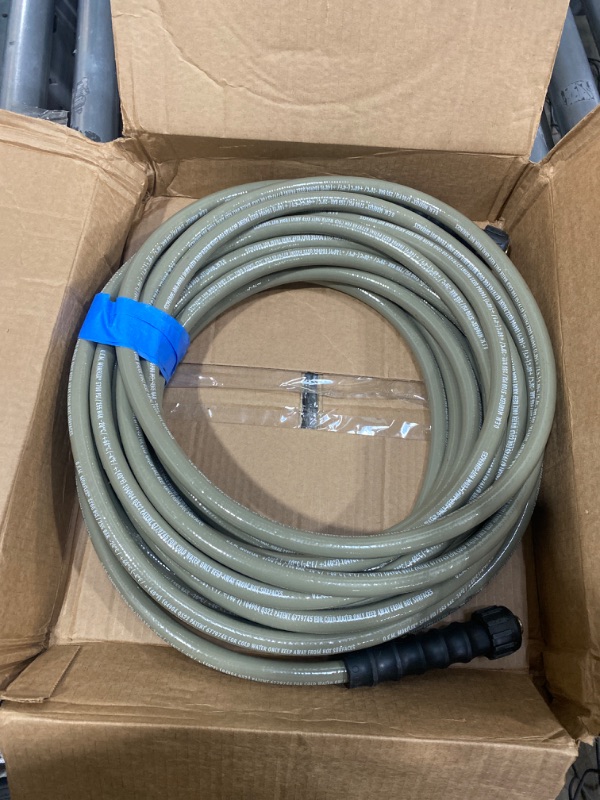 Photo 2 of *USED* Colors Garden Hose with Swivelgrip, 5/8 in. x 50'., Drinking Water Safe, Brown Mulch - HFZC550BRS, From the Makers of Flexzilla
