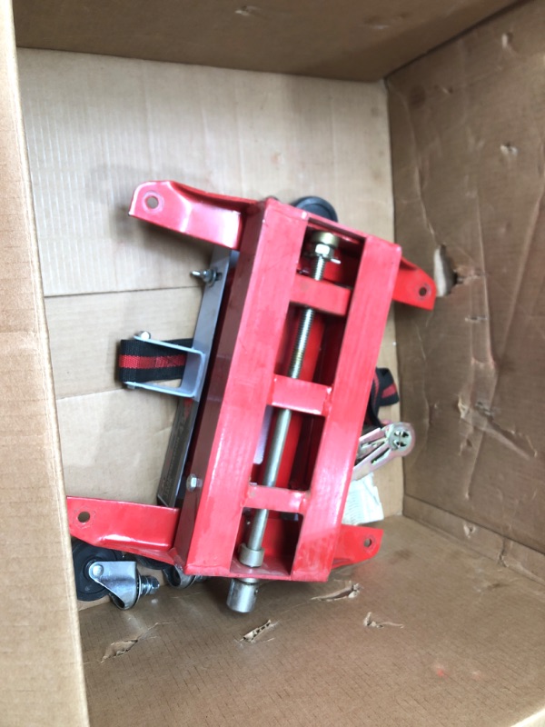 Photo 2 of AFF Heavy Duty Transmission Jack (Multiple Weight Capacities) - Constructed with High-Grade Steel, Red 450 lbs Capacity