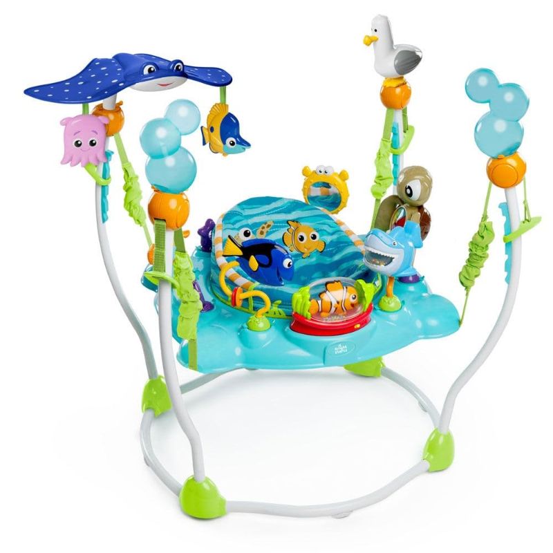 Photo 1 of Bright Starts Disney Baby Finding Nemo Sea of Activities Baby Activity Center Jumper with Interactive Toys, Lights, Songs & Sounds, 6-12 Months (Blue)
