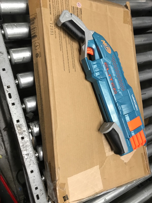 Photo 1 of *READ NOTES* Nerf Modulus ECS-10 Motorized Blaster, Removable Nerf Scope, Drop Grip, Barrel, Stock, 10-Dart Clip, 10 Nerf Elite Darts, Kids Outdoor Games (Amazon Exclusive) Frustration-Free Packaging