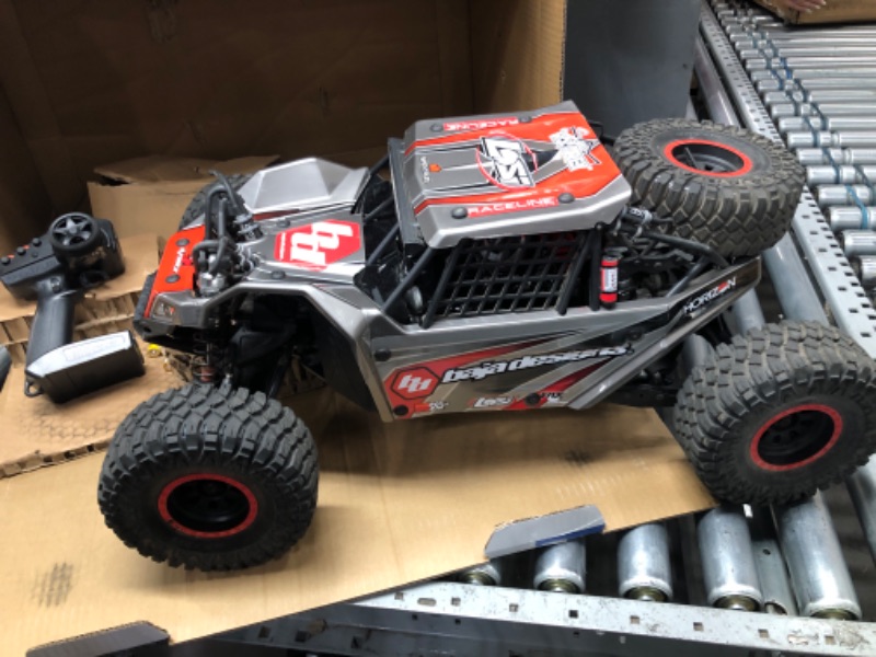 Photo 3 of **NO BATTERY IN UNIT** Losi RC Truck 1/6 Super Rock Rey V2 4 Wheel Drive Brushless Rock Racer RTR Battery and Charger Not Included Gray LOS05016V2T2