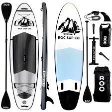 Photo 1 of **DIFFERENT DESIGN REVIEW PHOTOS* Roc Inflatable Stand Up Paddle Boards with Kayak Seat & Premium SUP Paddle Board BLACK WHITE GREY DESIGN
