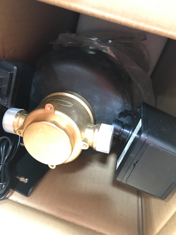 Photo 2 of (USED) iSpring WSP-100 Reusable Whole House Spin Down Sediment Water Filter, 100 Micron Flushable Prefilter Filtration, 1" MNPT + 3/4" FNPT, Brass