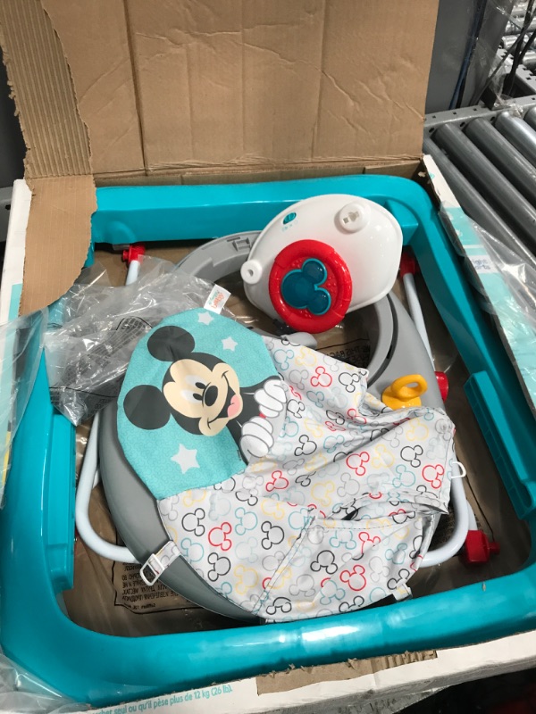 Photo 1 of Bright Starts Mickey Mouse Tiny Trek Walker, Original Bestie, 2-in-1 Walker Ages 6 Months+ Mickey Original Besties