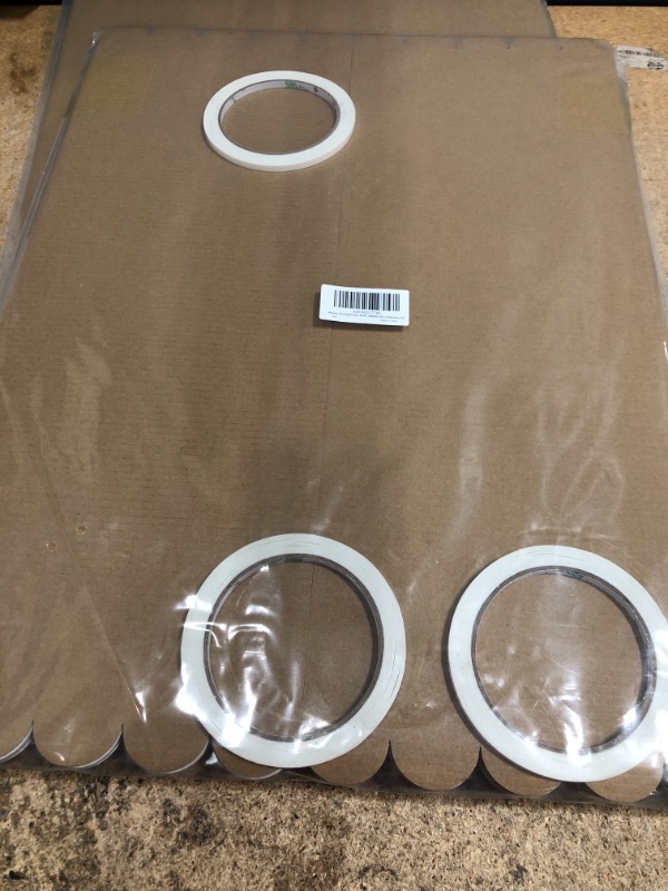 Photo 1 of 3 Pieces Tri Fold Poster Board Corrugated White Fold Presentation Board Portable Display Board with 3 Rolls of Double sided Adhesive Tape for School Class Meeting Photo Exhibition 20X30IN