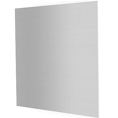 Photo 1 of 6061 T651 Aluminum Sheet Metal 12 x 12 x 1/32(0.8mm) Inch Flat Plain Aluminum Plate Covered with Protective Film, Heat Treatable Rectangle Aluminum Metal Plate for Crafting, Finely Polished & Deburred
