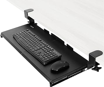 Photo 1 of VIVO Large Keyboard Tray Under Desk Pull Out with Extra Sturdy C Clamp Mount System, 27 (33 Including Clamps) x 11 inch Slide-Out Platform Computer Drawer for Typing, Black, MOUNT-KB05E
