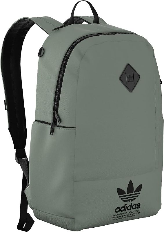 Photo 1 of adidas Originals Originals Graphic Backpack, Silver Green/Black, One Size
