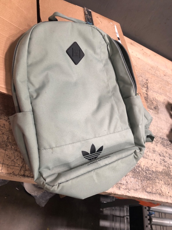 Photo 2 of adidas Originals Originals Graphic Backpack, Silver Green/Black, One Size
