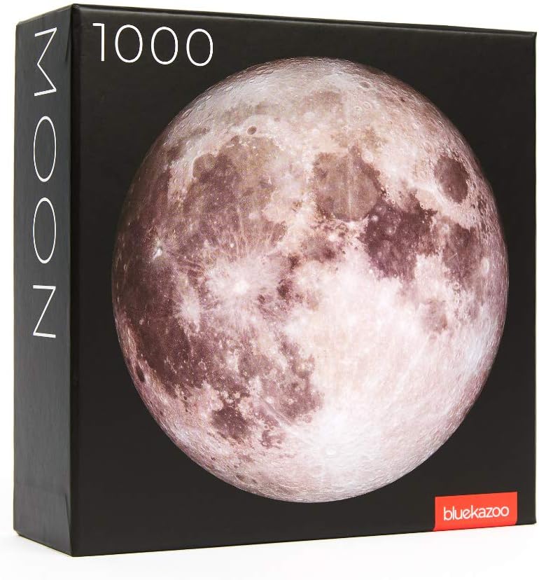 Photo 1 of Blue Kazoo Moon Jigsaw Puzzle, 1000 Piece, Large Round Art Puzzle for Adults, Unique & Premium Quality
