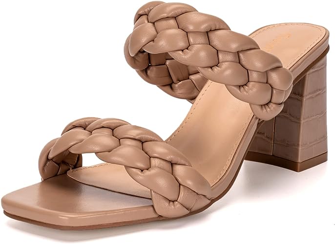 Photo 1 of Gvimenos Women's Braided Heel Sandals Fashion Slip On Block Sandals
SIZE 6