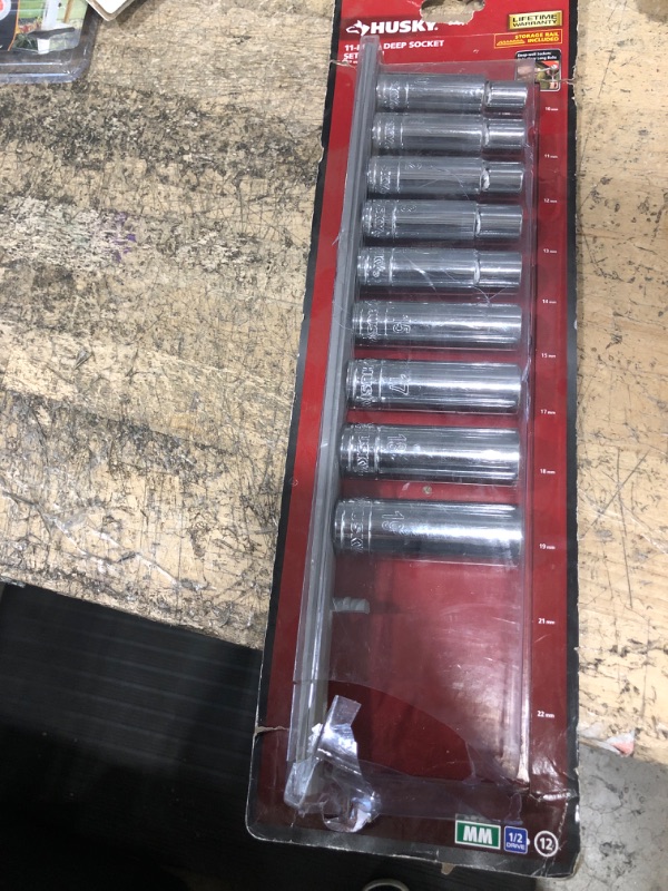 Photo 2 of **MISSING PARTS** 1/2 in. Drive Metric Deep Socket Set (11-Piece)