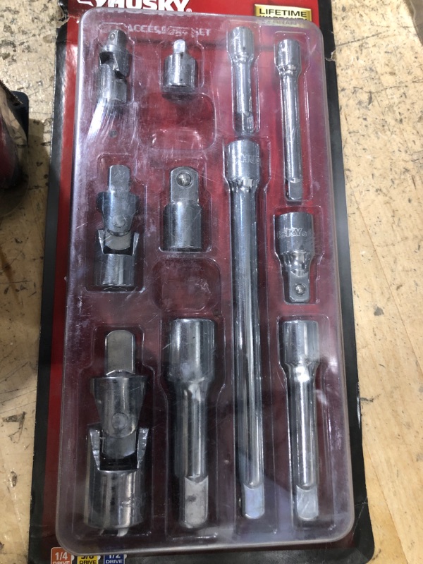 Photo 2 of *MISSING PARTS** Husky HACCY11PC Master Tool Accessory Set (11-Piece)