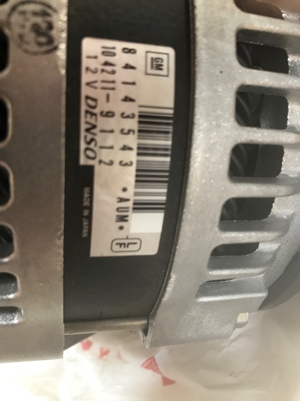 Photo 3 of ACDelco 84143543 Alternator