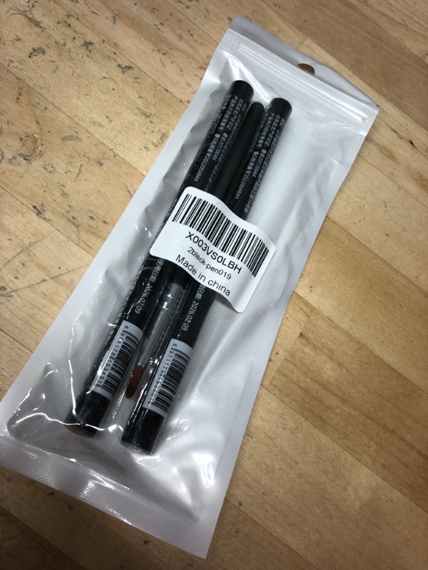 Photo 2 of 2 pack black eyebrow pencil with eyebrow brush,#pen019