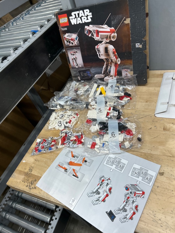 Photo 2 of **BAG 1 OPEN , MAY BE INCOMPLETE**
LEGO Star Wars BD-1 75335 Building Toy Set from The Book of Boba Fett for Ages 14+ (1,062 Pieces) FrustrationFree Packaging
