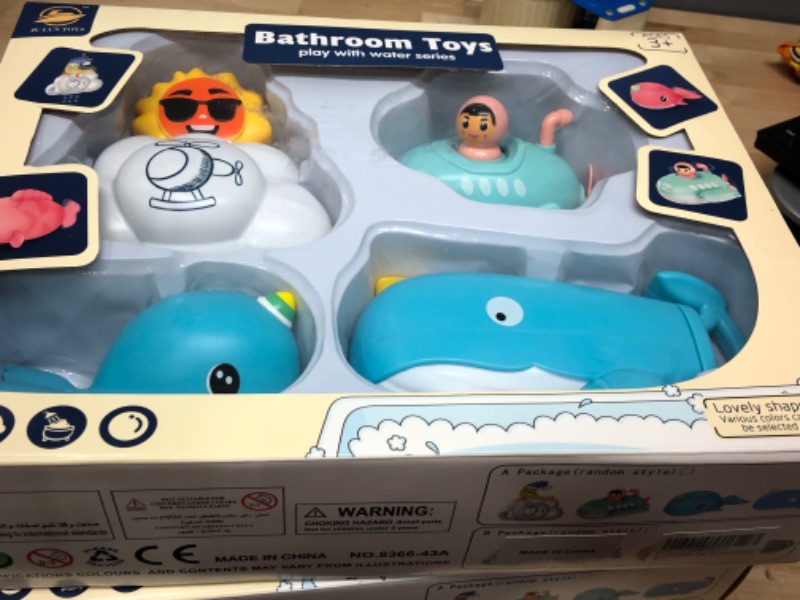 Photo 2 of Bath Toy,Cute Animal Clockwork Bathtub Swimming Pool Toy,Baby Bath Toys for Toddlers 1-3, Boys & Girls Water Bath Toy Set,5 Pack