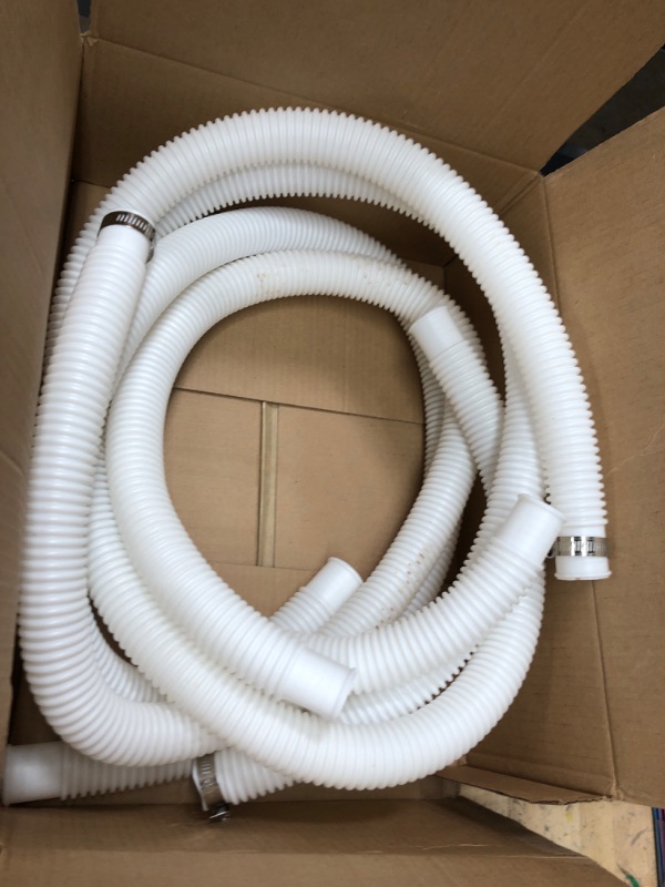 Photo 2 of **incomplete clamps**\
Replacement Pool Hose ,4 Pack 1.25" Diameter Accessory Pool Pump Replacement Hose 59” Long For Above Ground Pools - Filter Pump Hose Bundled With 8 Metal Clamps (4)