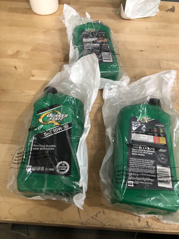 Photo 1 of **BUNDLE OF 3**  Quaker State Motor Oil, Conventional 10W-30 (1-Quart, Single Pack) 1 Quart 1-Pack 10W-30
