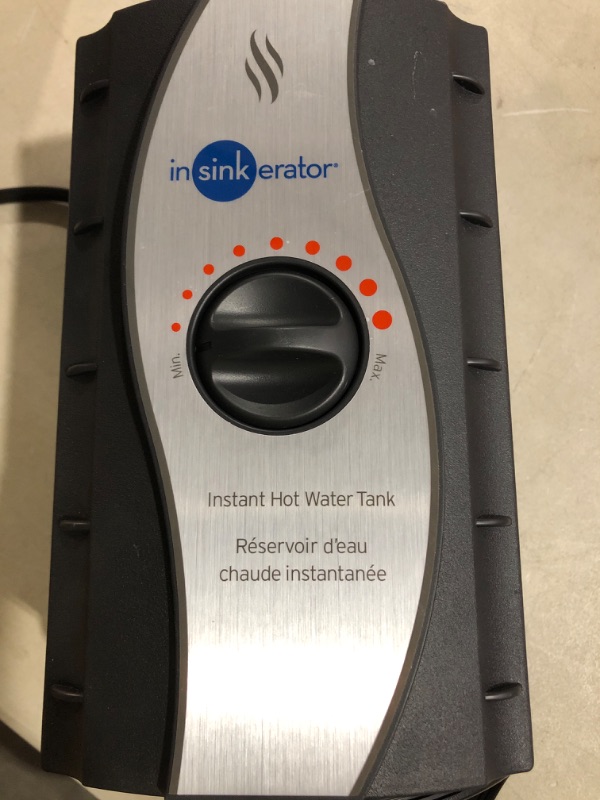 Photo 3 of * not functional * sold for parts * repair *
InSinkErator Instant Hot Water Tank - 2/3 Gallon Stainless Steel Tank, HWT-00 , Black Water Heater