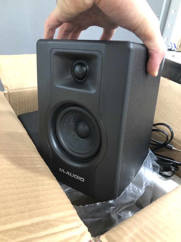Photo 1 of M-Audio BX3 3.5" Studio Monitors, HD PC Speakers for Recording and Multimedia with Music Production Software, 120W, Pair Pair 3.5" Speakers No Bluetooth Monitors